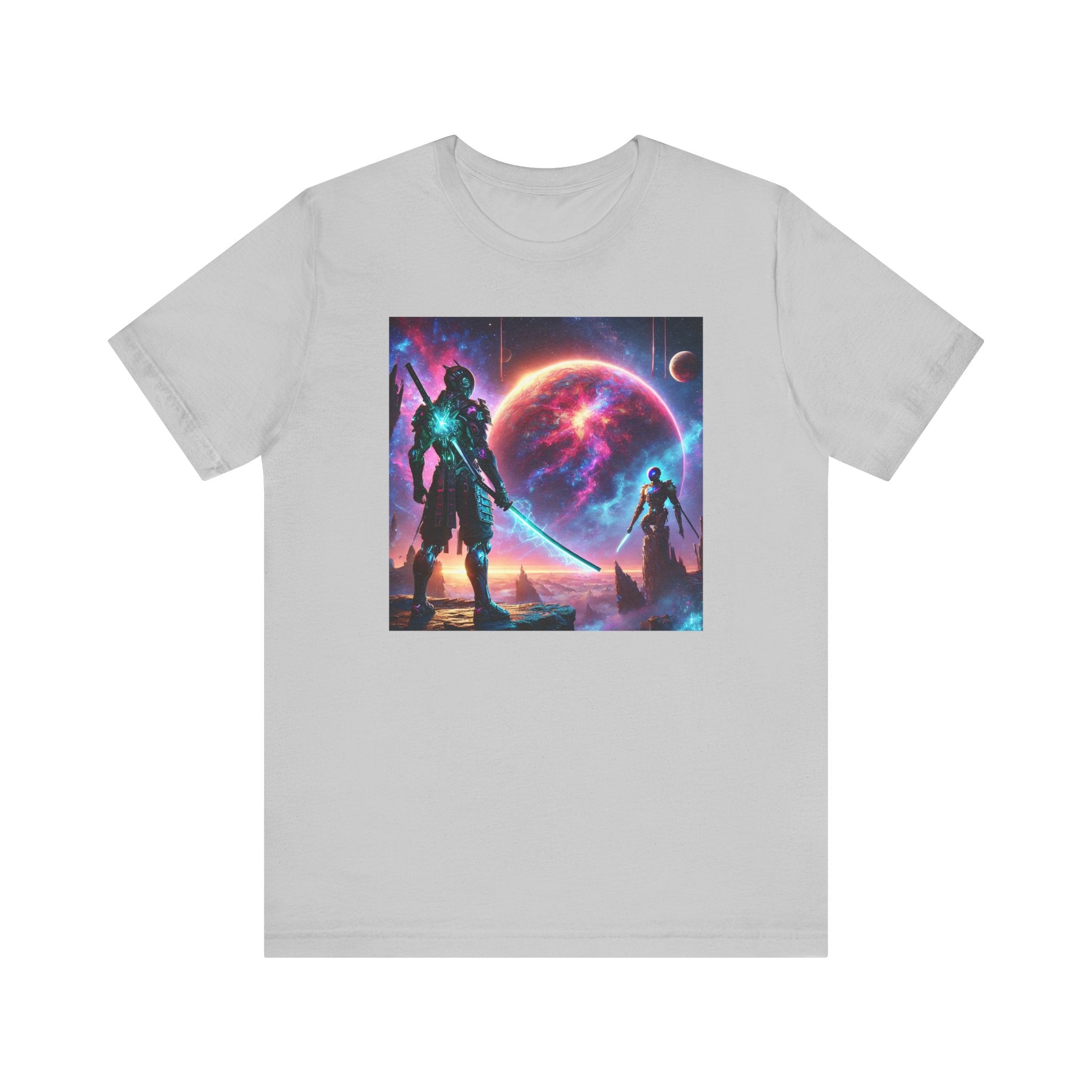 Galaxy Heroes Unisex Short Sleeve Tee - Cosmic Sci-Fi Graphic T-Shirt