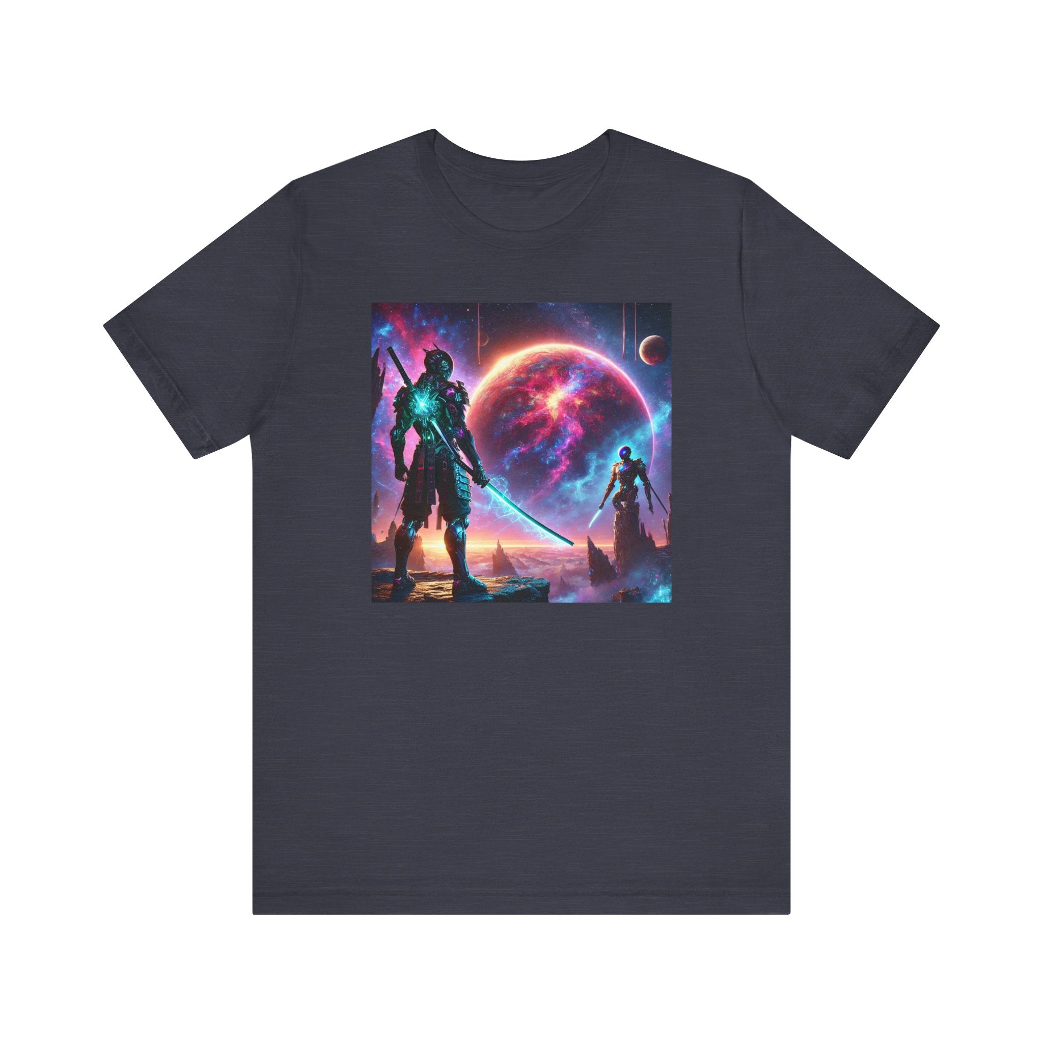 Galaxy Heroes Unisex Short Sleeve Tee - Cosmic Sci-Fi Graphic T-Shirt