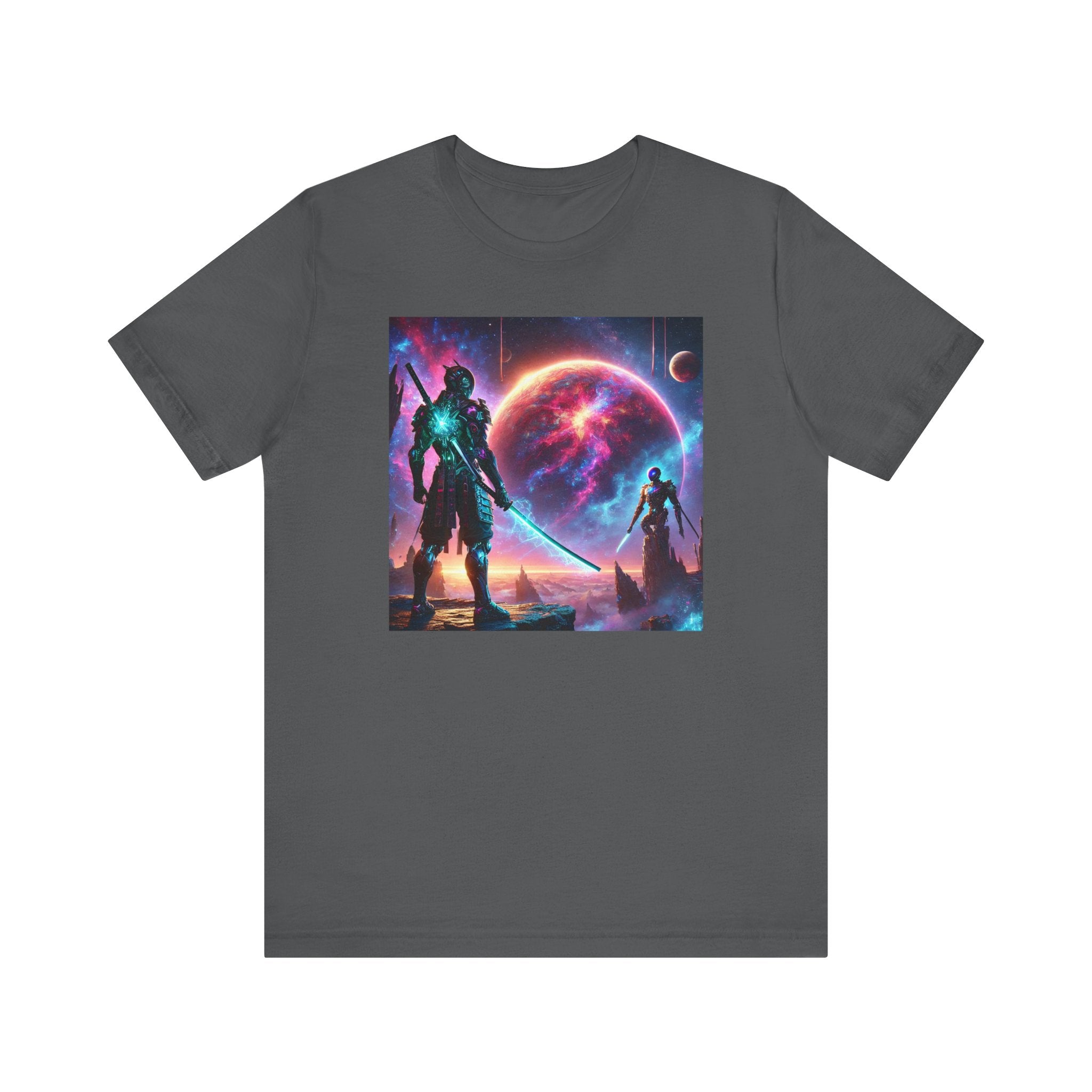 Galaxy Heroes Unisex Short Sleeve Tee - Cosmic Sci-Fi Graphic T-Shirt