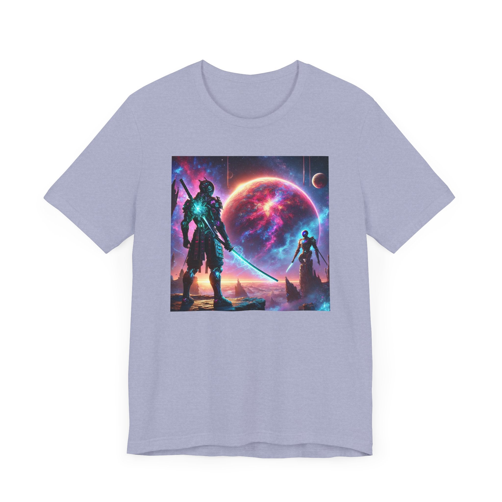 Galaxy Heroes Unisex Short Sleeve Tee - Cosmic Sci-Fi Graphic T-Shirt