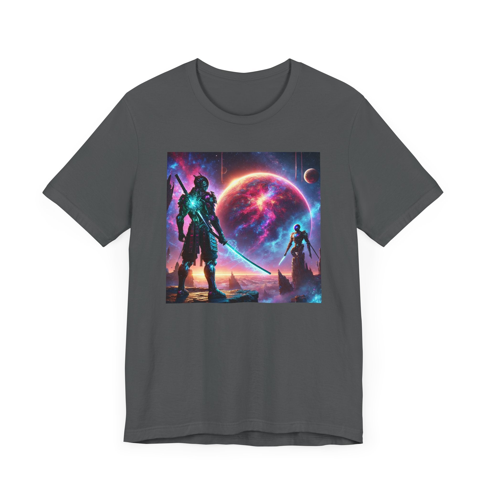 Galaxy Heroes Unisex Short Sleeve Tee - Cosmic Sci-Fi Graphic T-Shirt