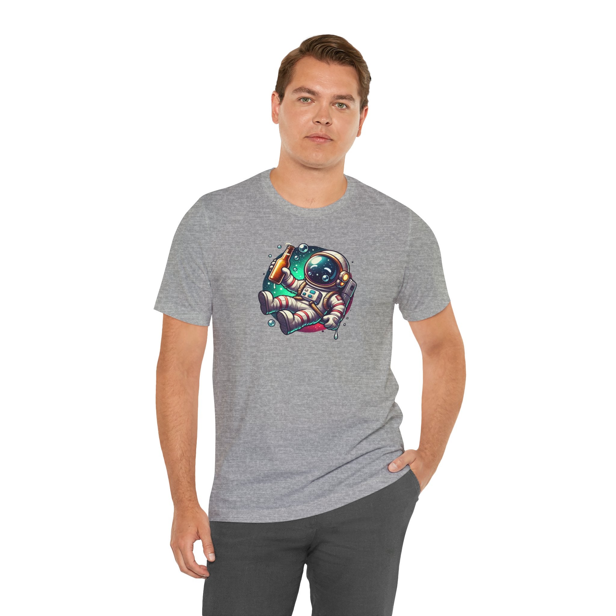 Chill Astronaut Beer T-Shirt | Cosmic Space Drinking Graphic Tee