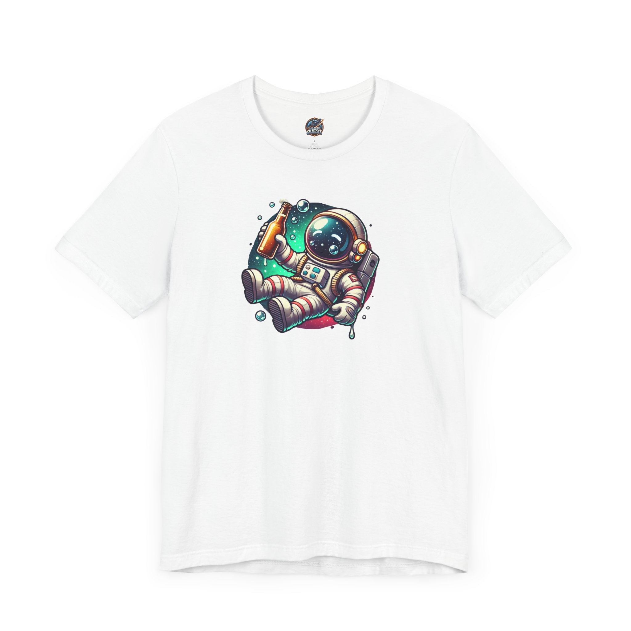 Chill Astronaut Beer T-Shirt | Cosmic Space Drinking Graphic Tee