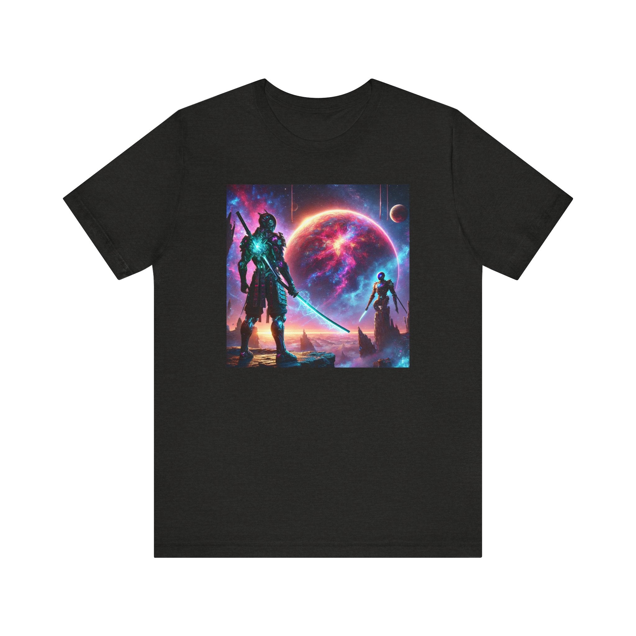 Galaxy Heroes Unisex Short Sleeve Tee - Cosmic Sci-Fi Graphic T-Shirt