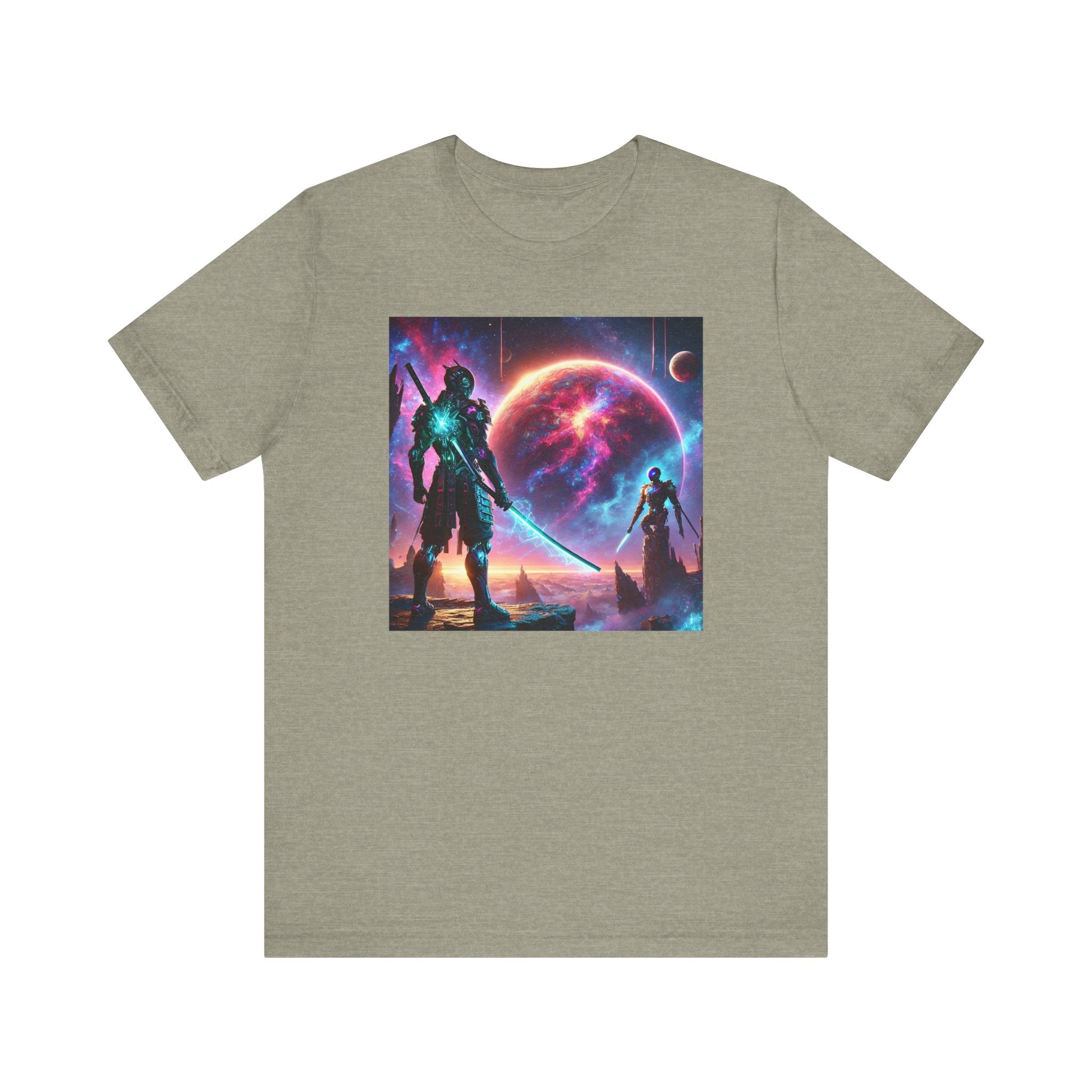 Galaxy Heroes Unisex Short Sleeve Tee - Cosmic Sci-Fi Graphic T-Shirt