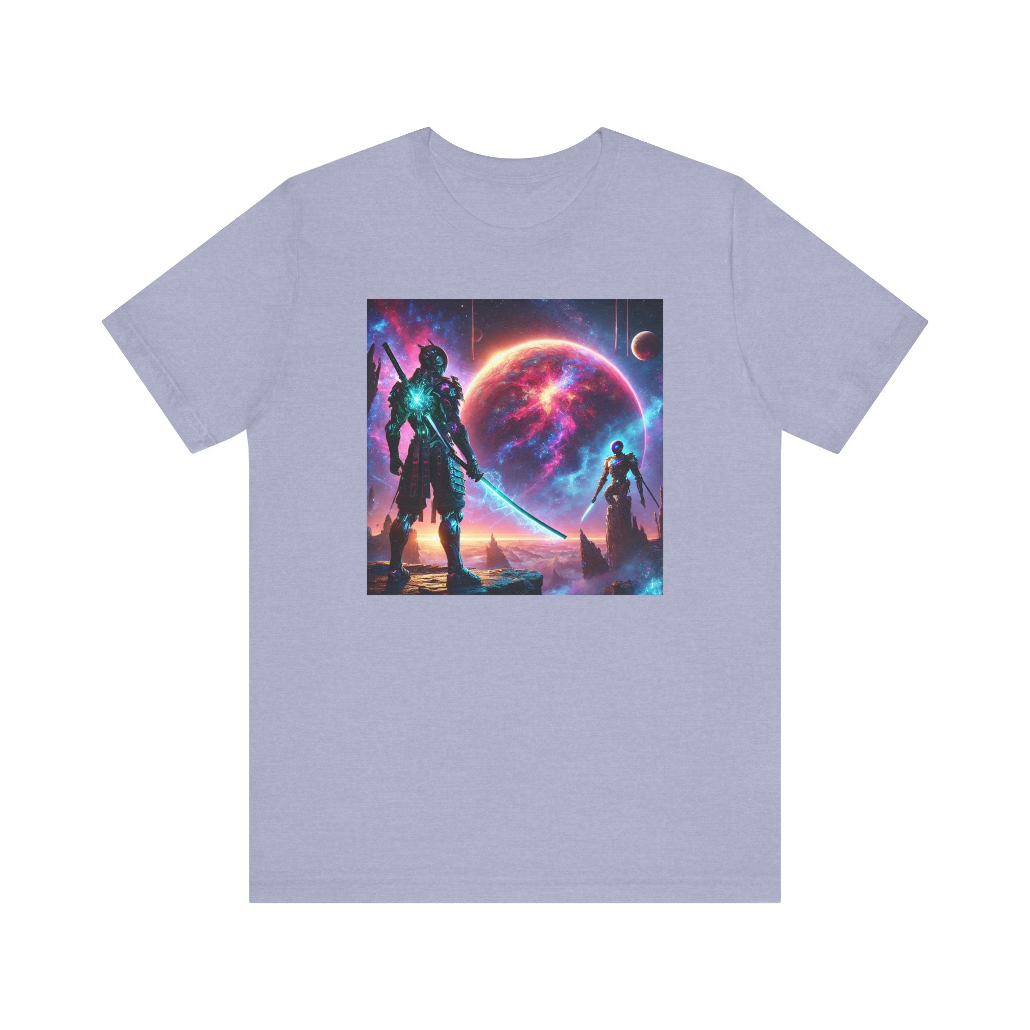 Galaxy Heroes Unisex Short Sleeve Tee - Cosmic Sci-Fi Graphic T-Shirt