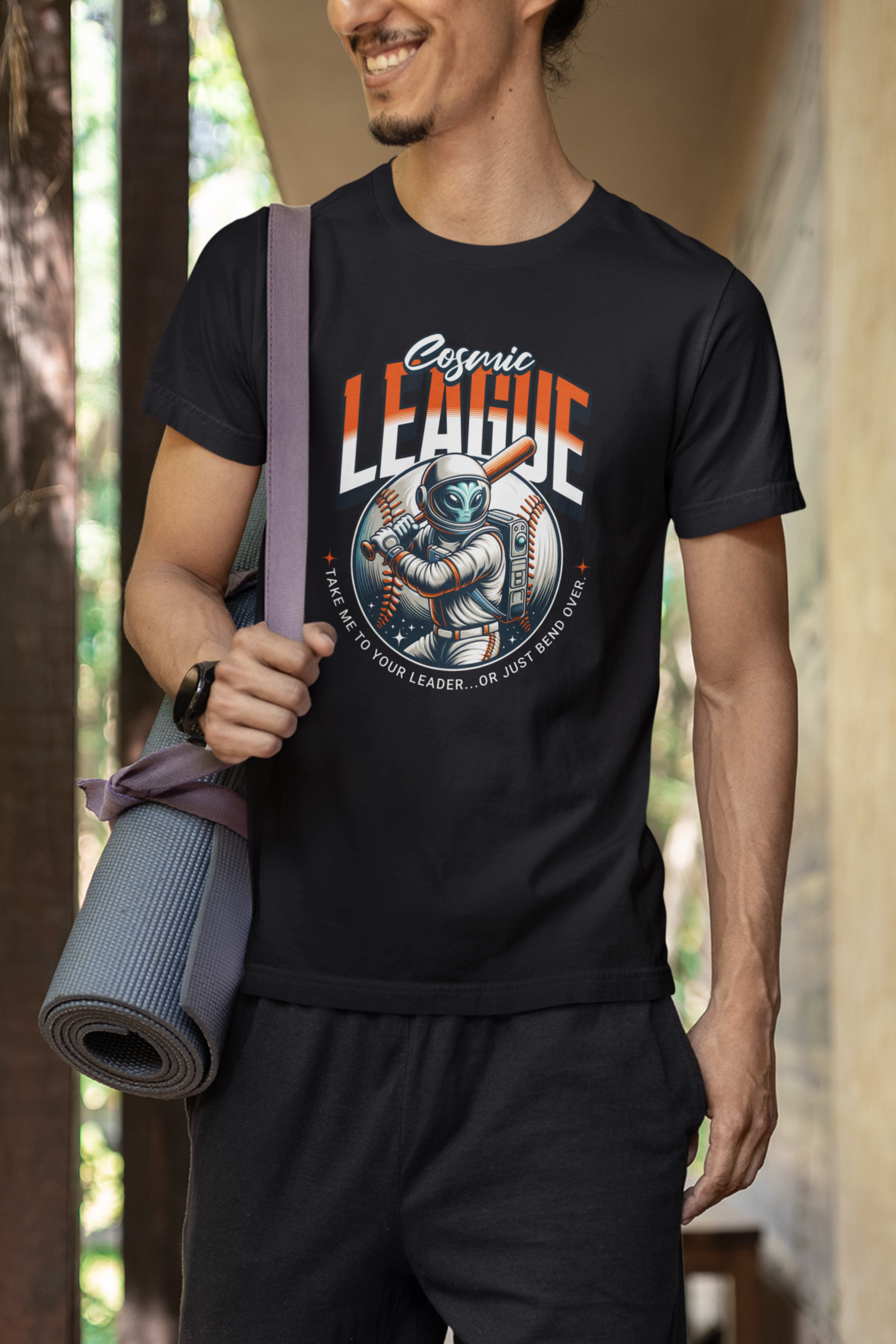 Cosmic League Astronaut Tee, Space Lover Shirt, Unisex Graphic T-shirt, Casual